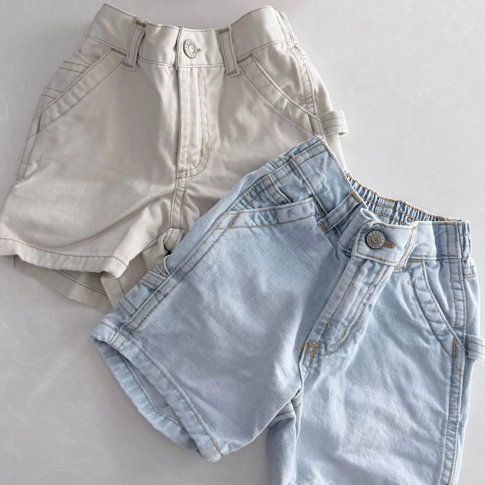 Vintage Old Navy Infant Carpenter/Utility Shorts (Size 6-12M) - photo 2