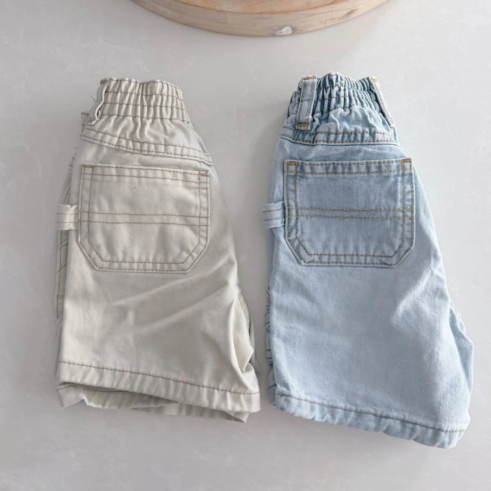 Vintage Old Navy Infant Carpenter/Utility Shorts (Size 6-12M) - photo 4