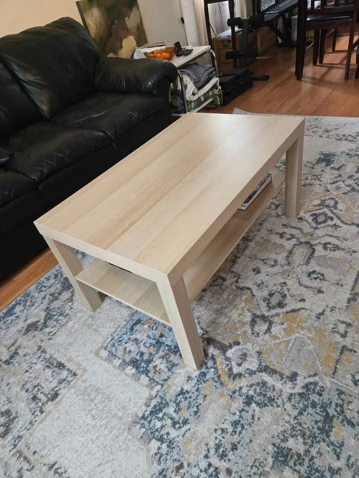 Ikea Lack coffee table (white stained oak) - photo 2