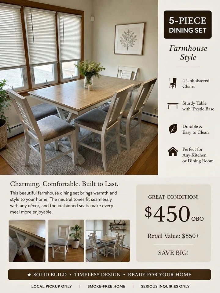 Table and chairs