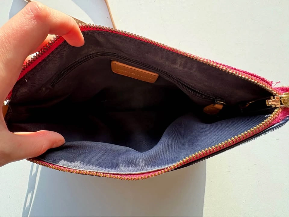 Tommy Hilfiger Pink Cream Striped Crossbody Bag - photo 3