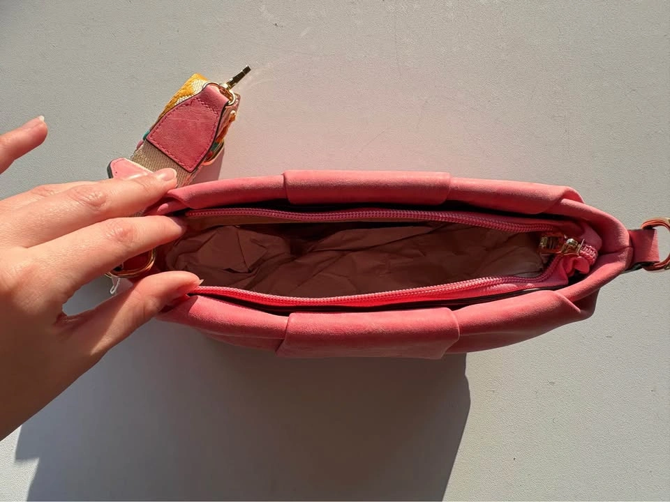 Pink Suede Purse - Brand New - photo 2