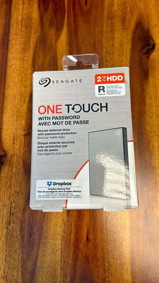 Seagate 2TB One Touch External Hard Drive