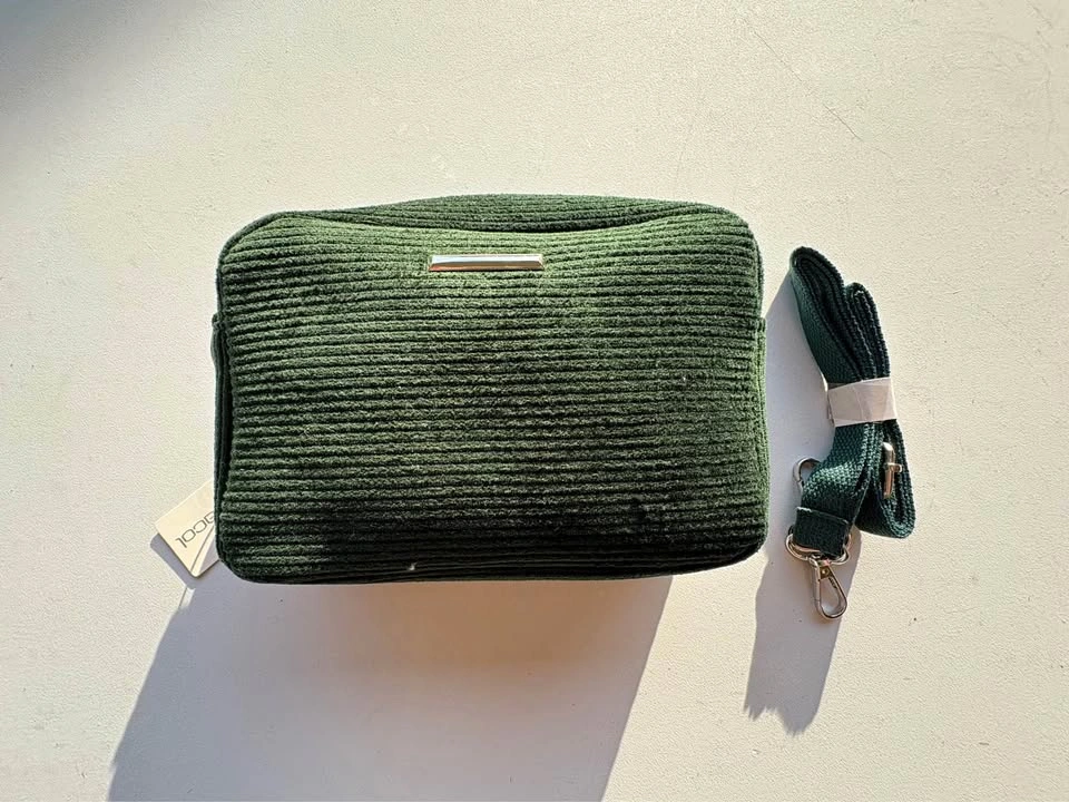 Green Corduroy Bag - Brand New