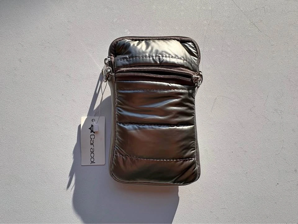 Silver Puffer Wallet/Satchel - Brand New