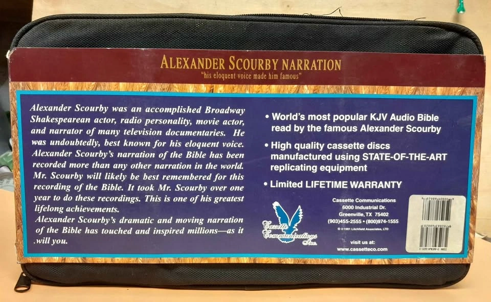 KJV Complete Scourby Audio Cassette Bible - photo 3