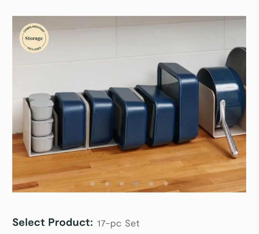 50% OFF OBO!! Caraway Food Storage Set, Navy - photo 2