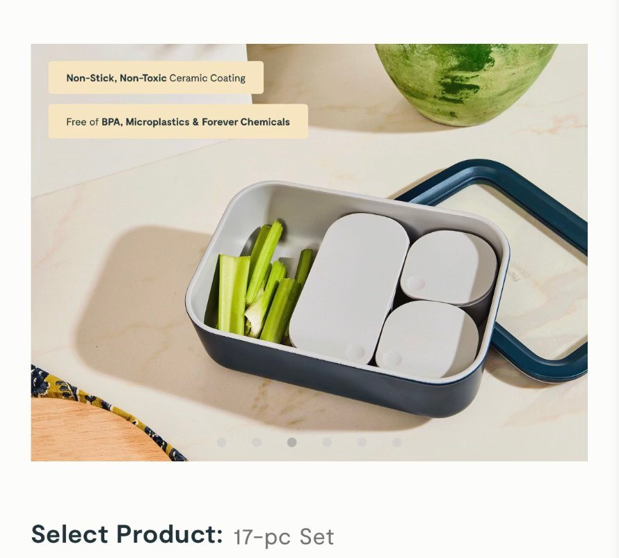 50% OFF OBO!! Caraway Food Storage Set, Navy - photo 3