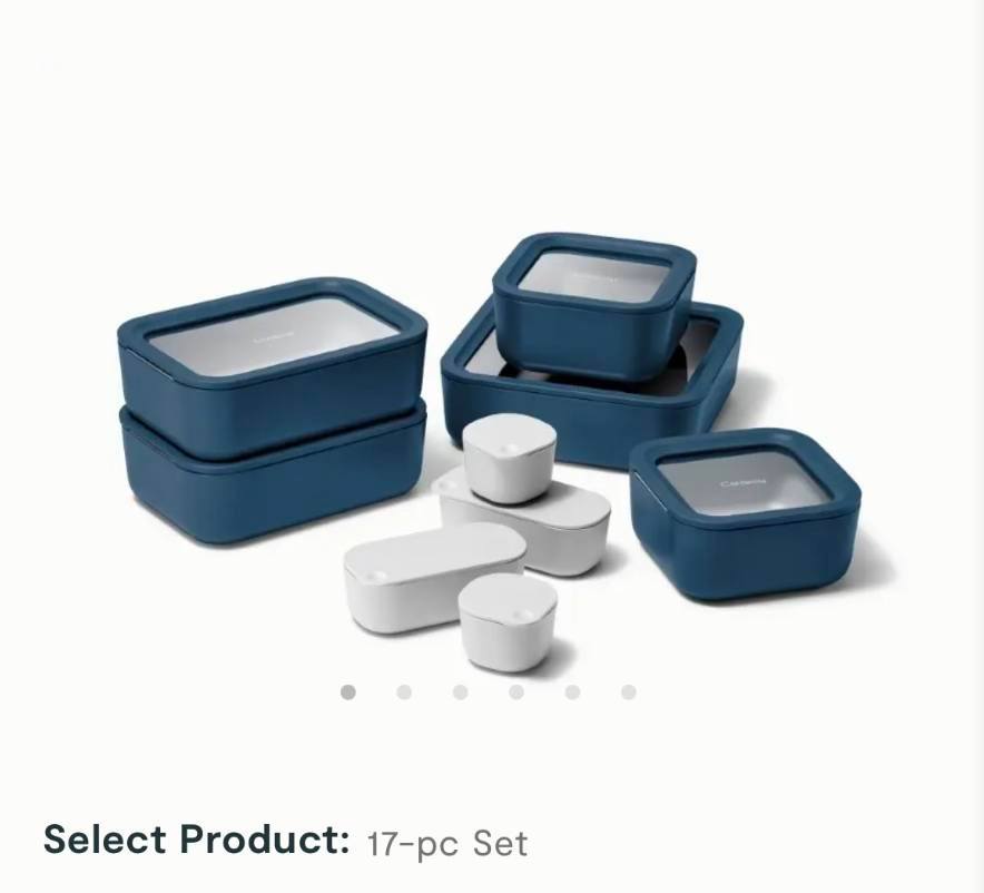 50% OFF OBO!! Caraway Food Storage Set, Navy - photo 5