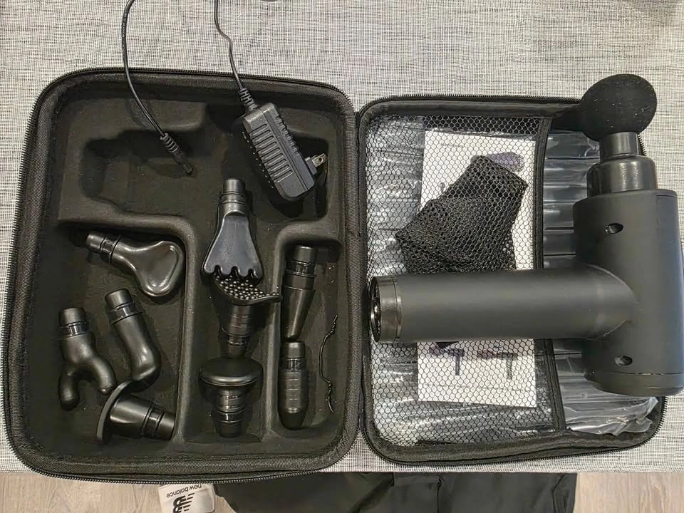 MECOC Deep Tissue Massage Gun with Case & Attachments - photo 2