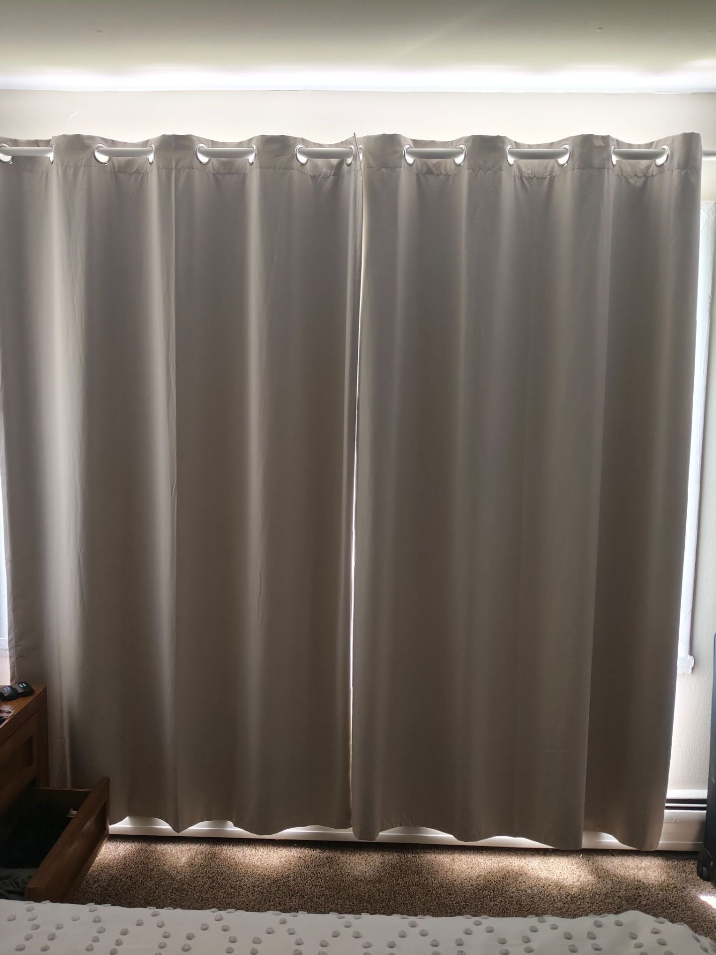 Curtains light gray