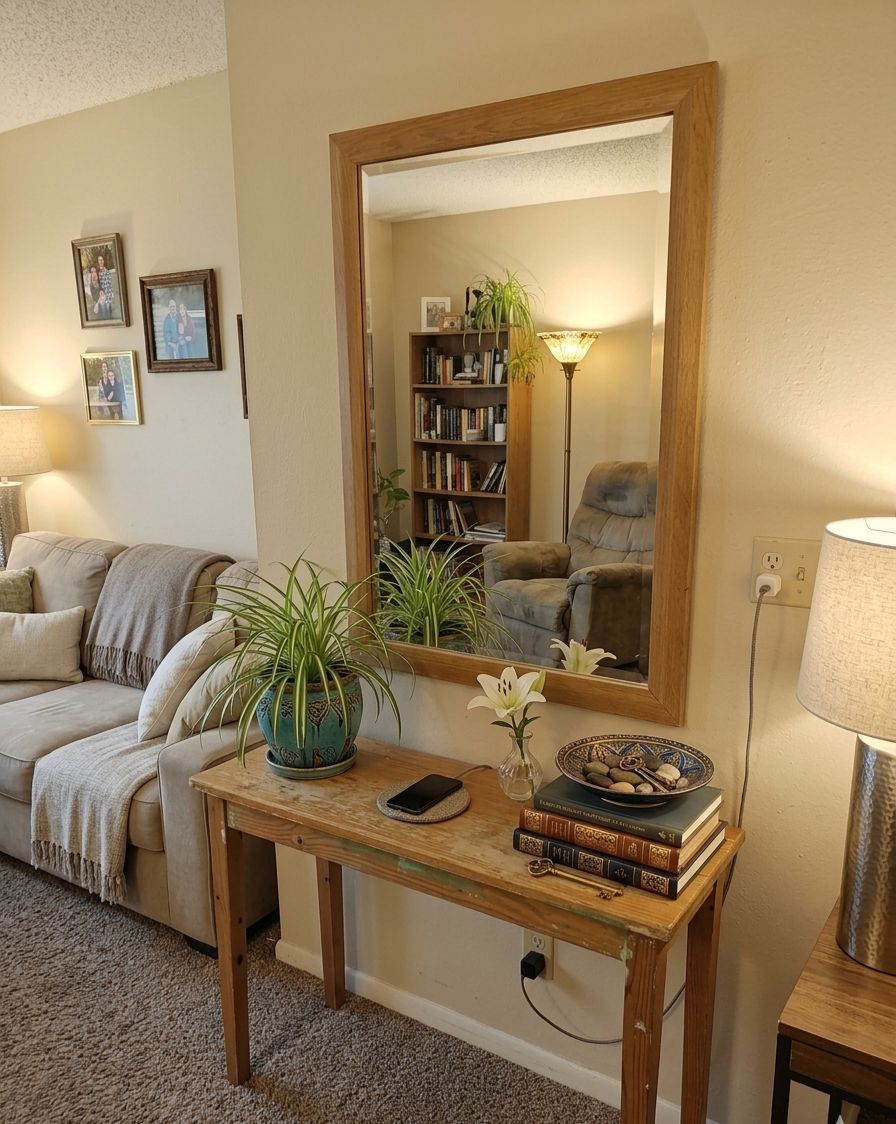 Mirror wall salon