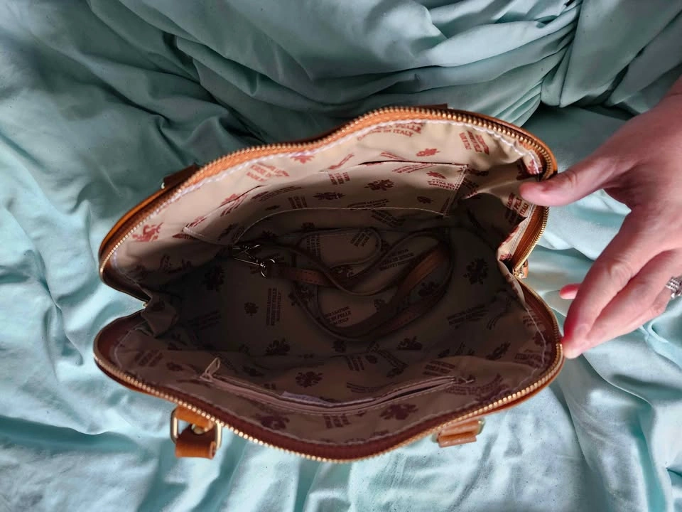 Brown Vera Pelle Genuine Italian Leather Handbag - photo 3