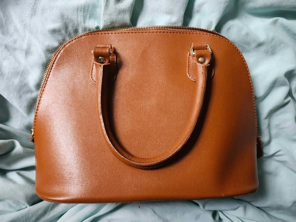 Brown Vera Pelle Genuine Italian Leather Handbag - photo 4