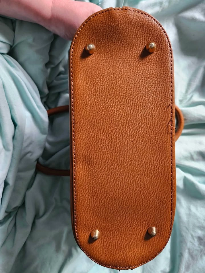 Brown Vera Pelle Genuine Italian Leather Handbag - photo 5