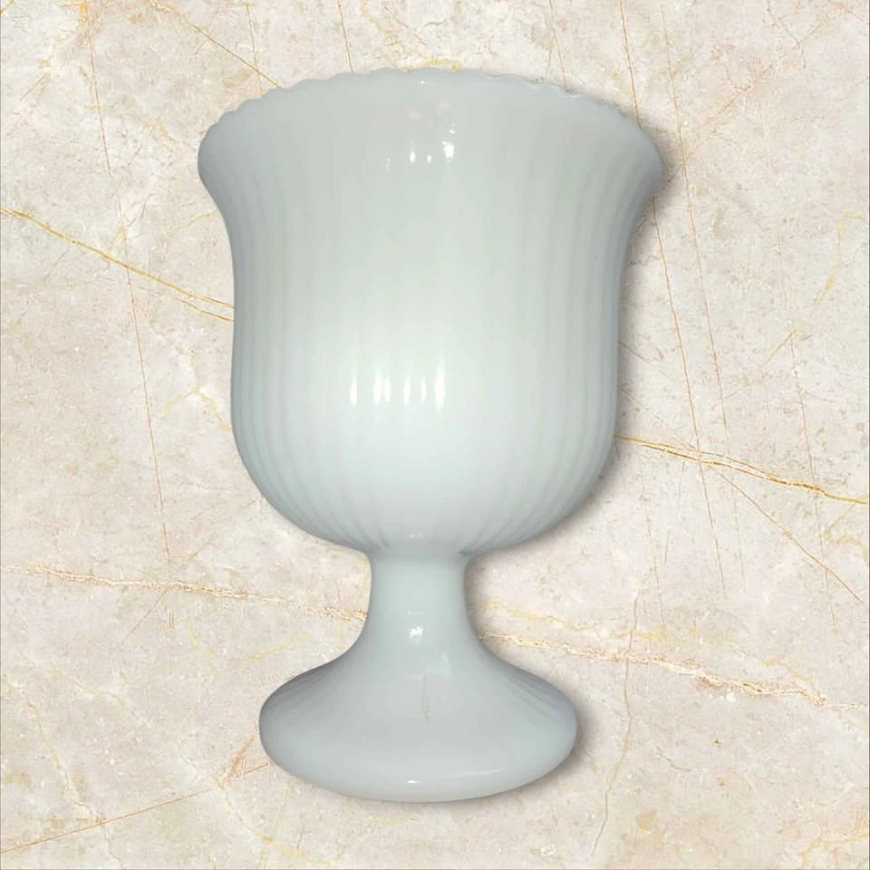 E.O. Brody Co. M3000 Vintage Pedestal Milk Glass Vase/Bowl - photo 2