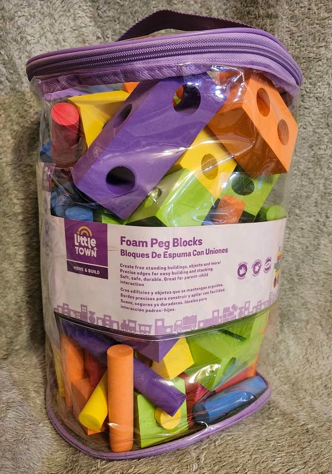 100 Piece Soft Foam Peg Blocks - photo 2