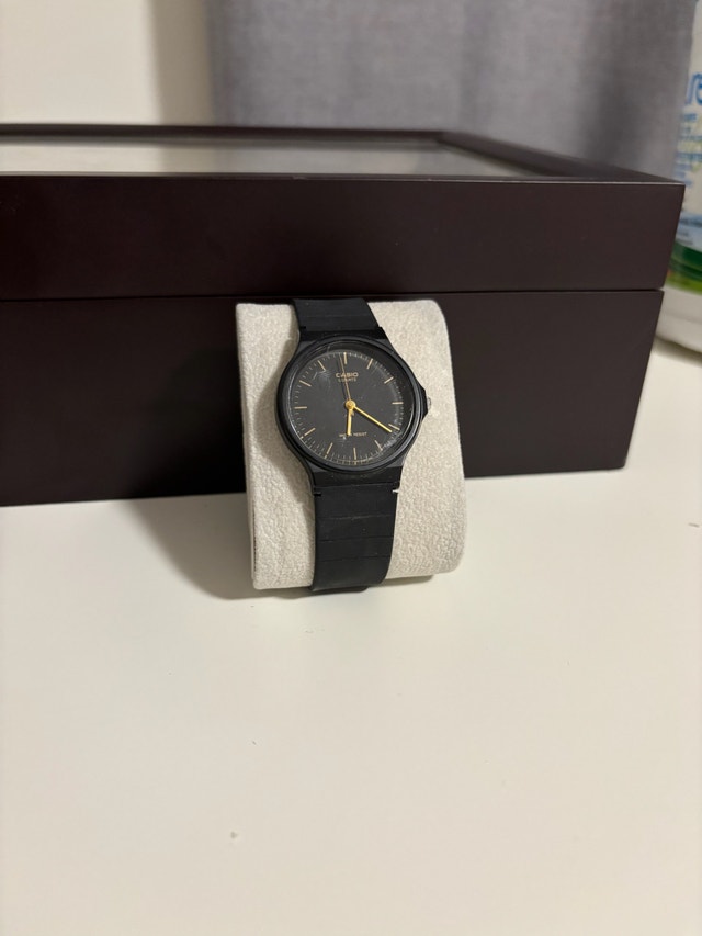 Casio MQ24-1E Black Gold Quartz Watch
