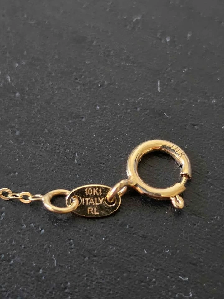 10K Gold Italy Leaf Pendant Necklace - photo 2