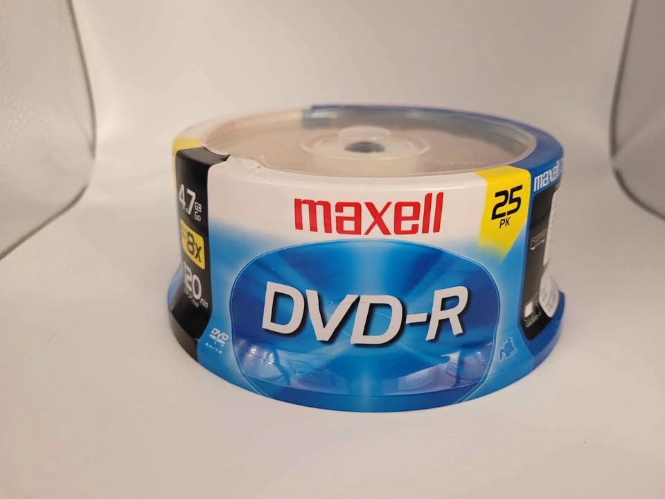75 Brand New Blank DVDs: Maxell, Verbatim, Philips 25-Packs