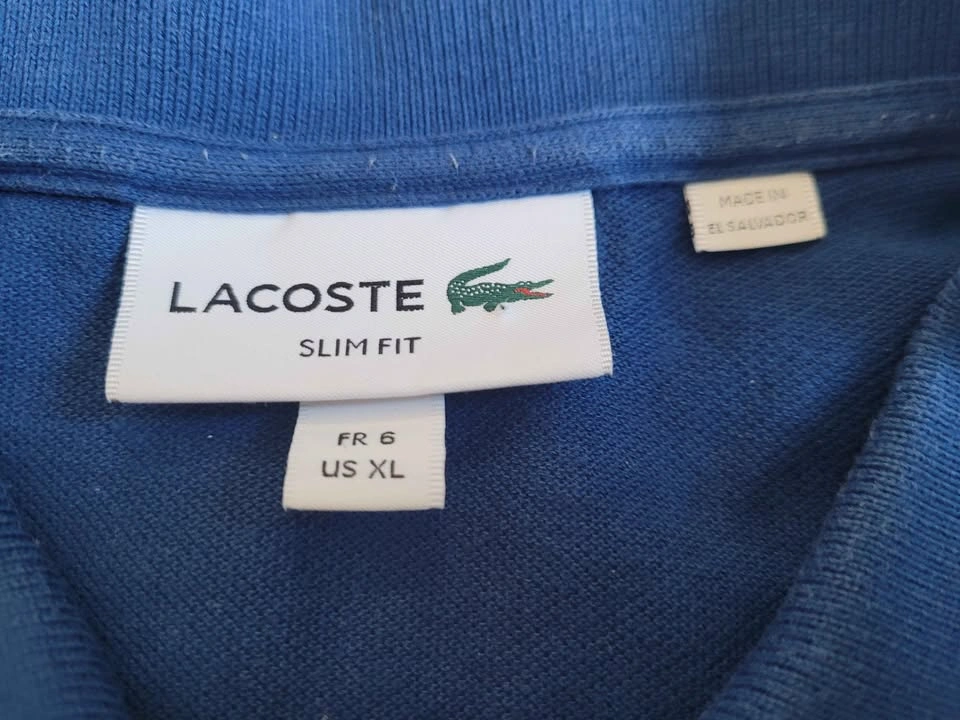 Lacoste Slim Fit Polo Shirt Blue US XL - photo 2