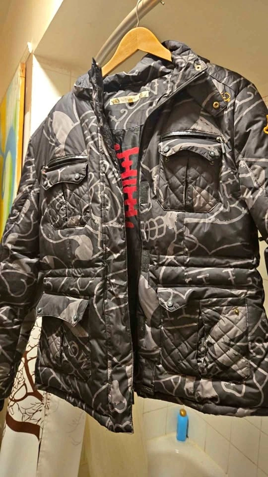 Ed Hardy by Christian Audigier 'Love Kills Slowly' Puffer Jacket