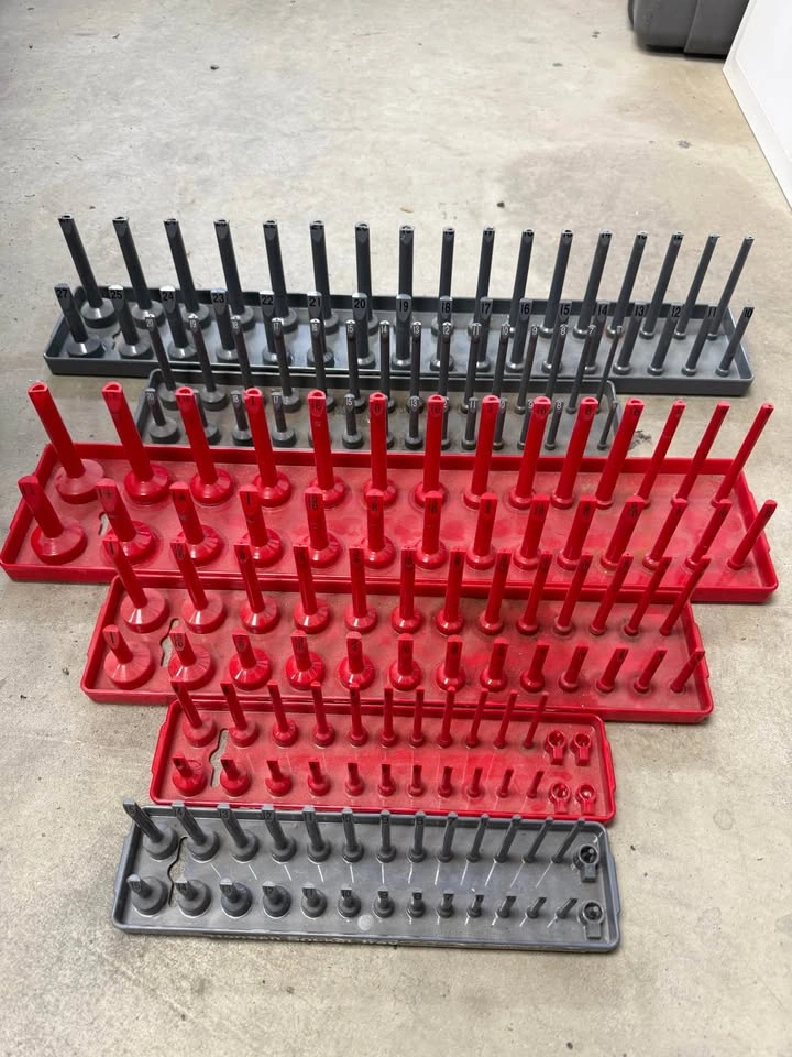 6PCS Socket Organizer Tray Set, SAE & Metric - photo 2