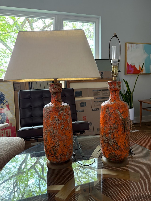mid century modern lamps - photo 2