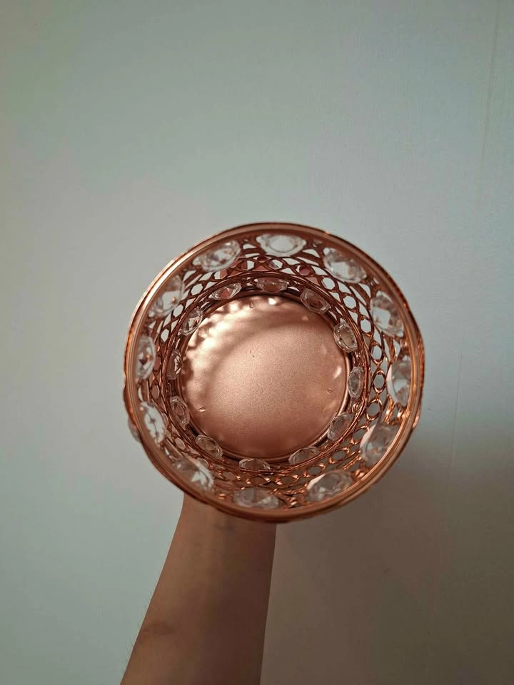 handcrafted crystal makeup brush holder - photo 2