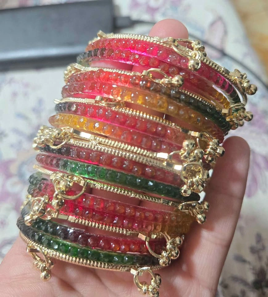 Kashmiri and Glass bangles - photo 2