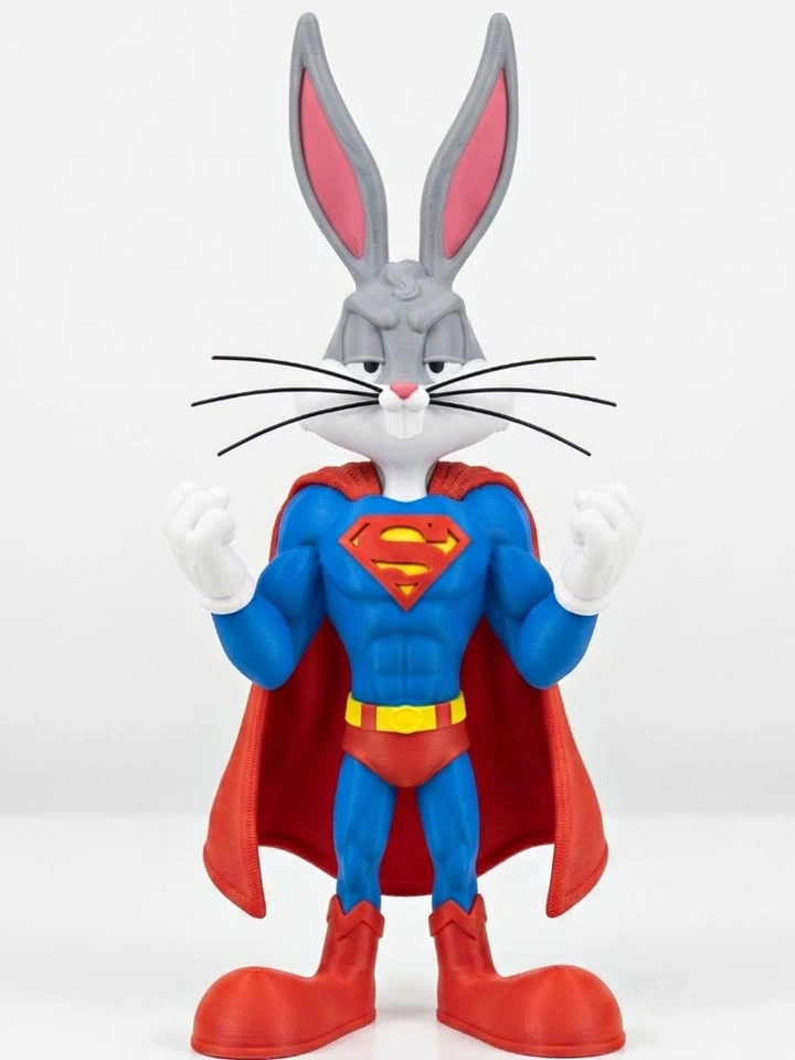 Looney tunes Bugs Bunny Superman figure
