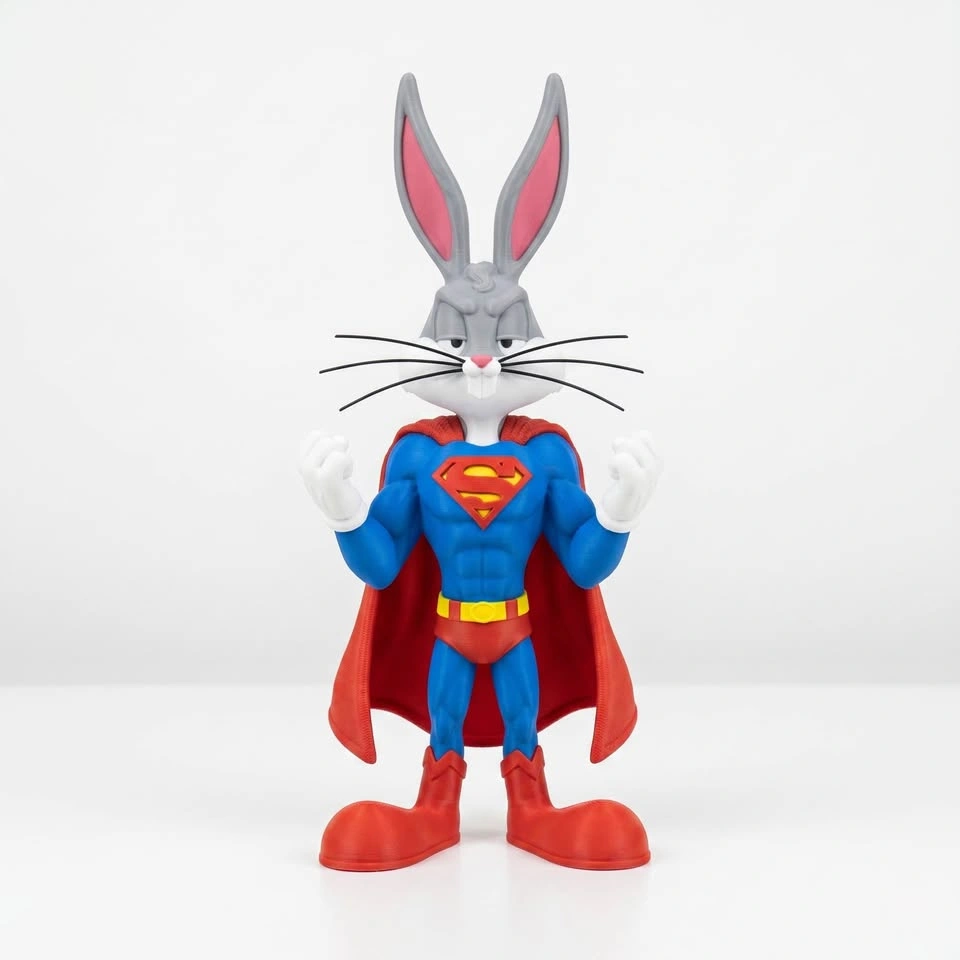 Looney tunes Bugs Bunny Superman figure - photo 2