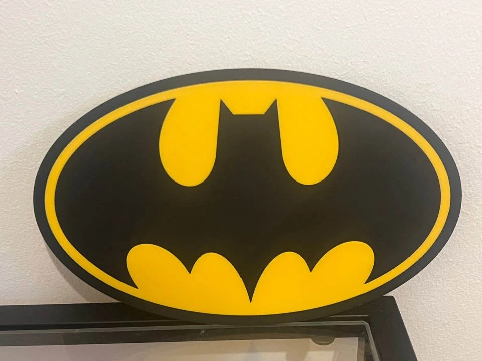 Super hero Batman Superman DC logo 3D printed wall decor - photo 4