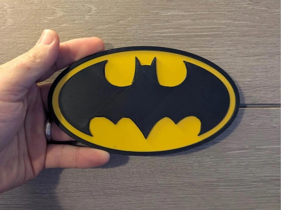 Super hero Batman Superman DC logo 3D printed wall decor - photo 5