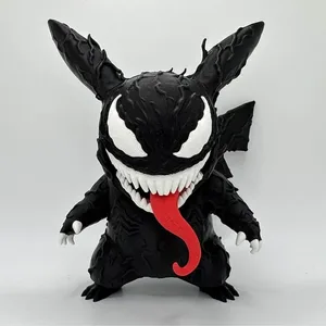 Venomized Pikachu pokemon Marvel figurine decor collectible
