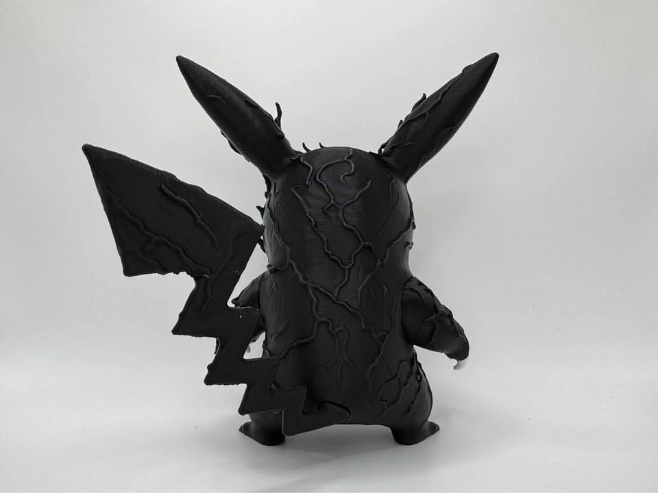 Venomized Pikachu pokemon Marvel figurine decor collectible - photo 3