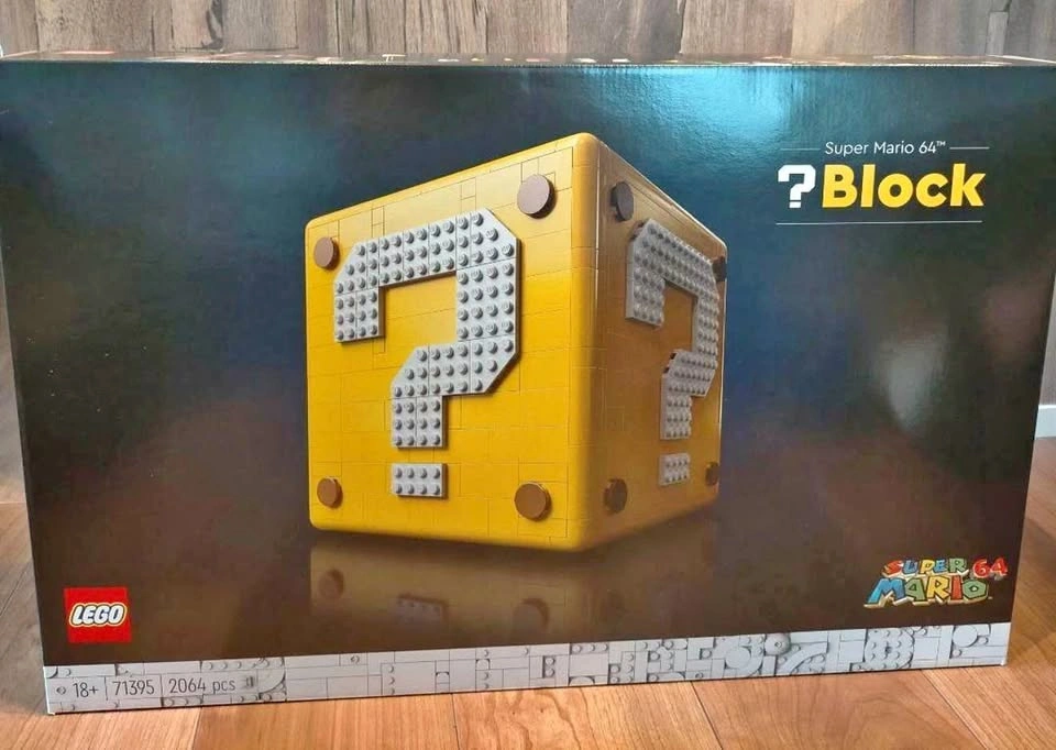 Retired brand new LEGO Super Mario 64 Question Mark Block