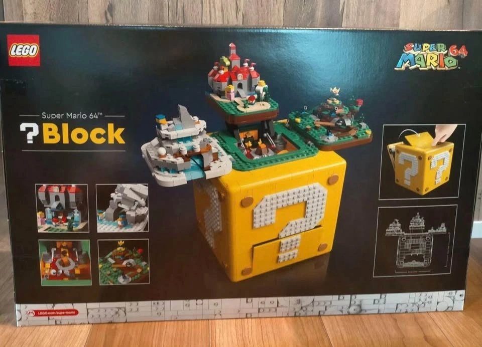 Retired brand new LEGO Super Mario 64 Question Mark Block - photo 2