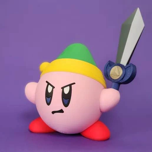 Kirby as Link from Zelda + Stash figure decor - photo 2