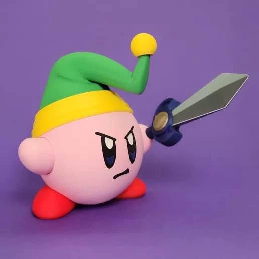 Kirby as Link from Zelda + Stash figure decor - photo 3