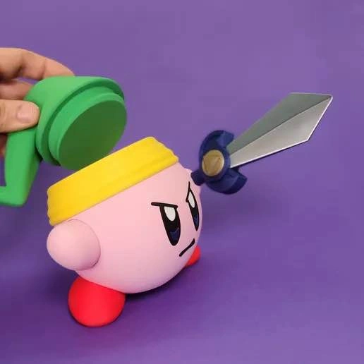 Kirby as Link from Zelda + Stash figure decor - photo 4