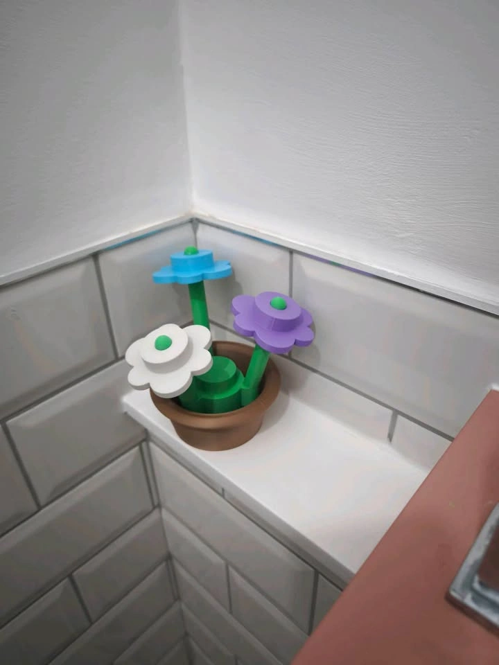 Oversized lego flower bouquet for decor - photo 2