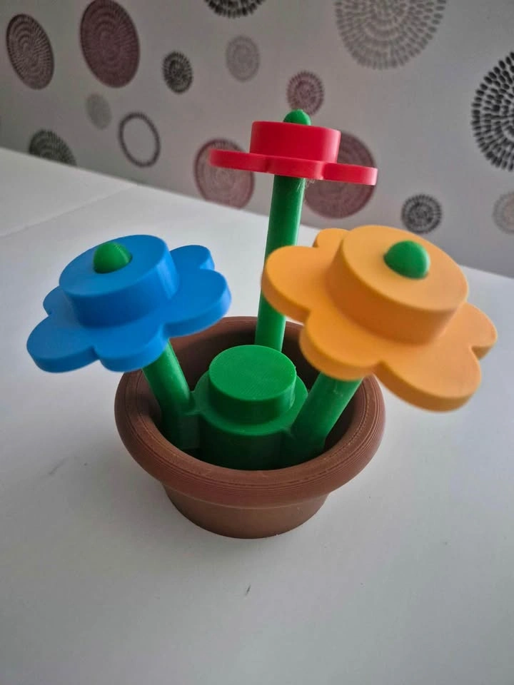 Oversized lego flower bouquet for decor - photo 3