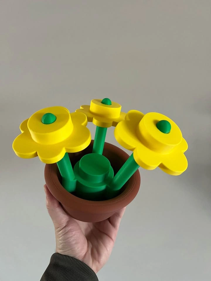 Oversized lego flower bouquet for decor - photo 4