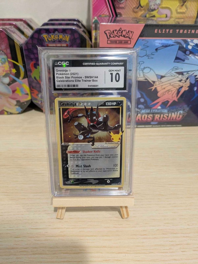 Pokemon Greninja Black Star SWSH144 Promo CGC 10