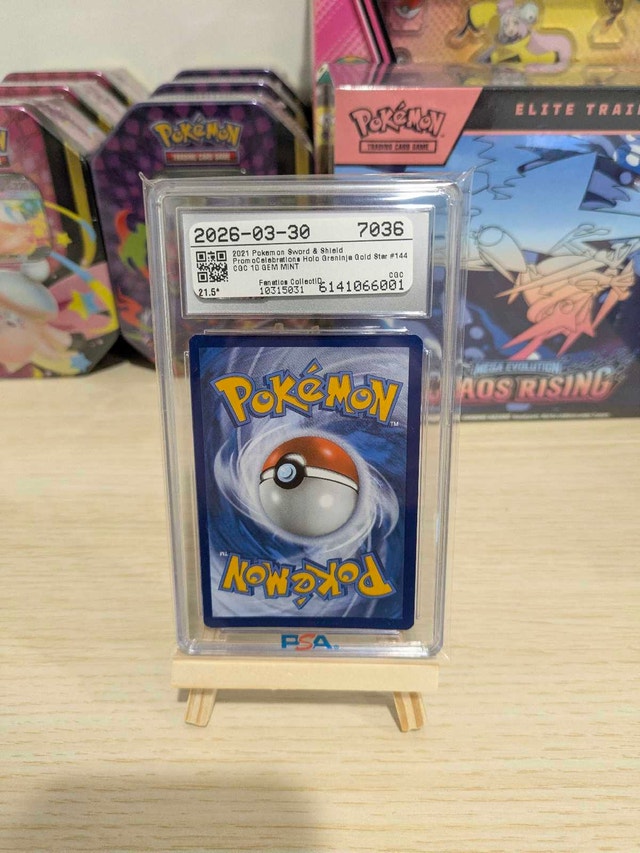Pokemon Greninja Black Star SWSH144 Promo CGC 10 - photo 2