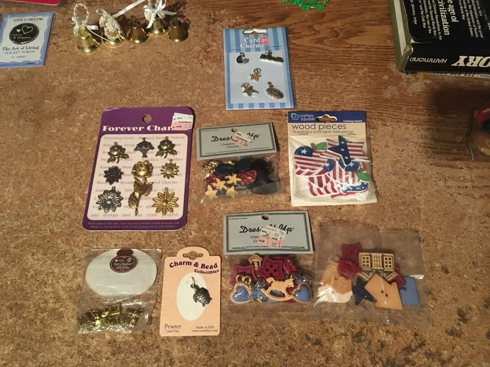Lot of Pins, Buttons, Keychains, Magnets, and Craft Charms - photo 5