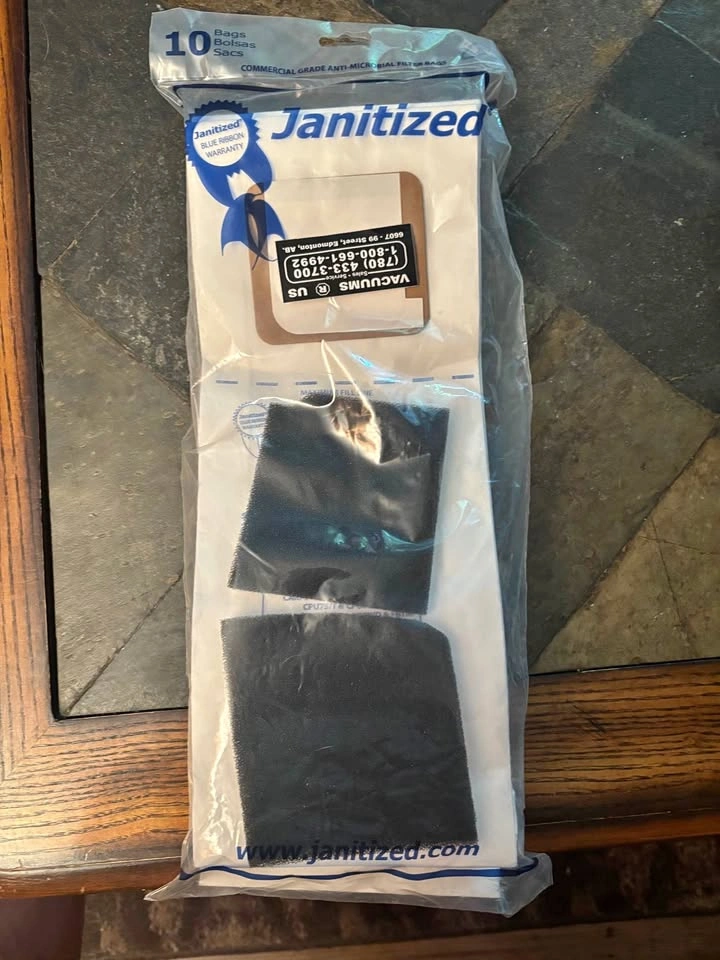 NEW 1 Package Of 10 Janitized Vacuum Bags