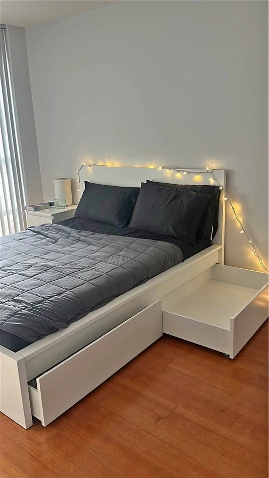 Queen Sized Bed frame with storage drawers