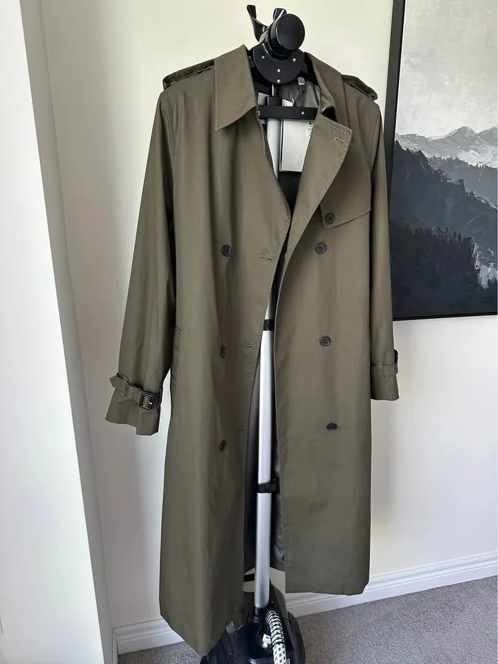 Aritzia New Finch Trench Coat - City Twill Size L NWT image indicator(3)